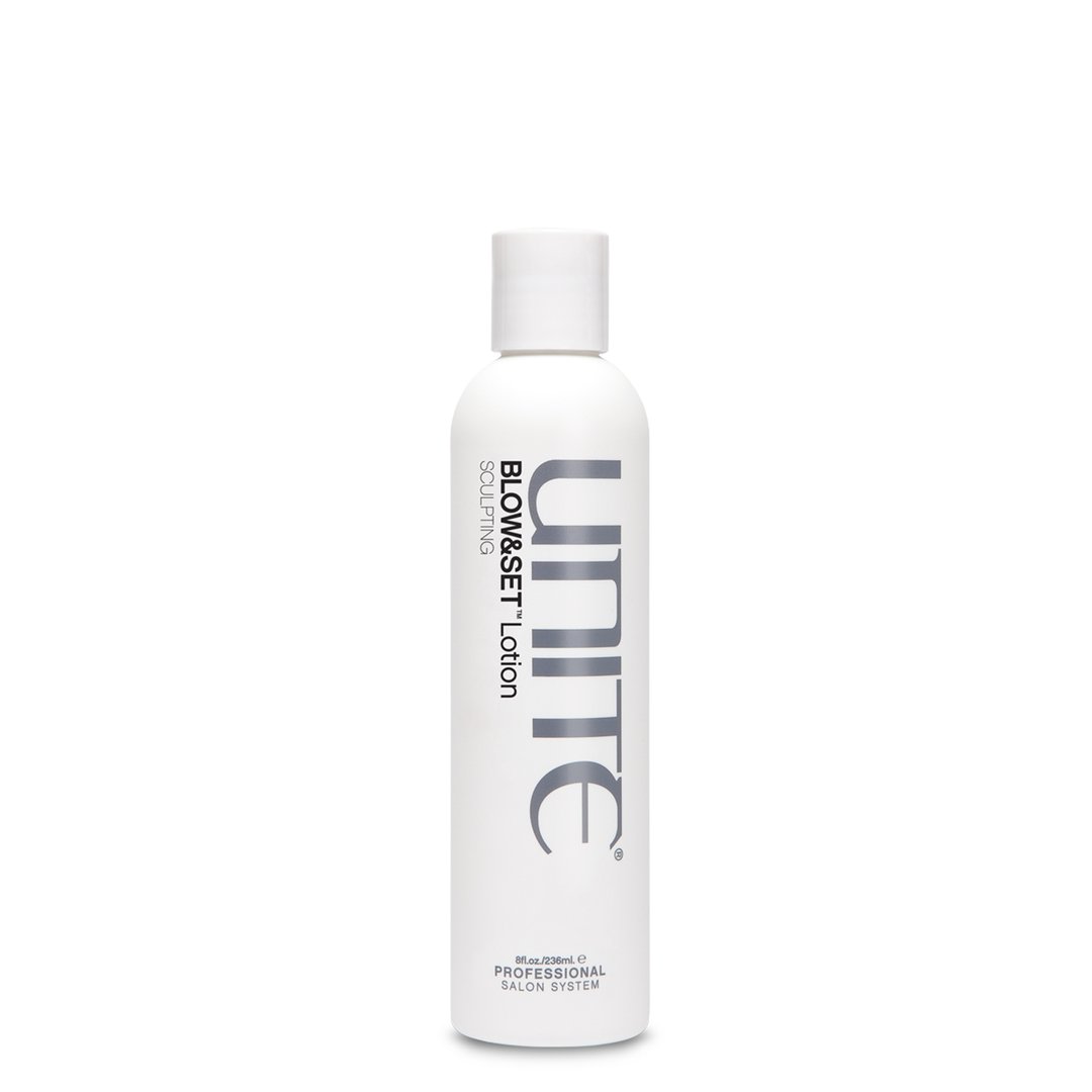 Unite bottle of blow and set hair lotion. This product is perfect for ones that like  volumous hair. 