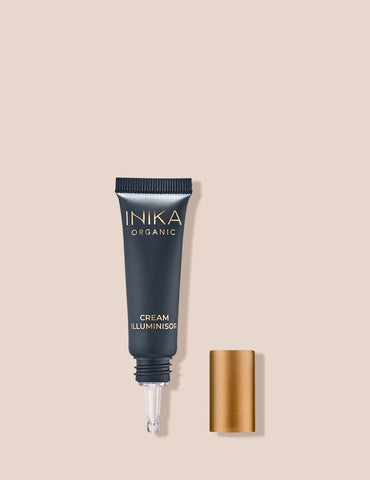 Illuminizing cream highlighter. This highlighter is creamy and comes in a tube bottle. So easy to apply. Squeeze a small pearl size into your finger and apply to the cheekbone to highlight.