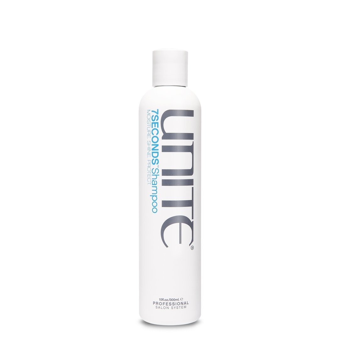 Moisturizing shampoo by Unite that is conditioning for the hair. It is paraben free.